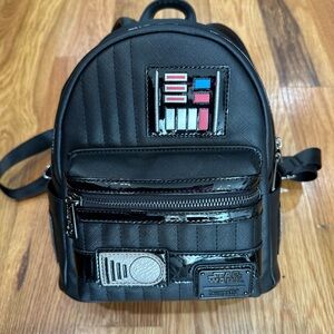 Loungefly Black Darth Vader Star Wars Mini Backpack